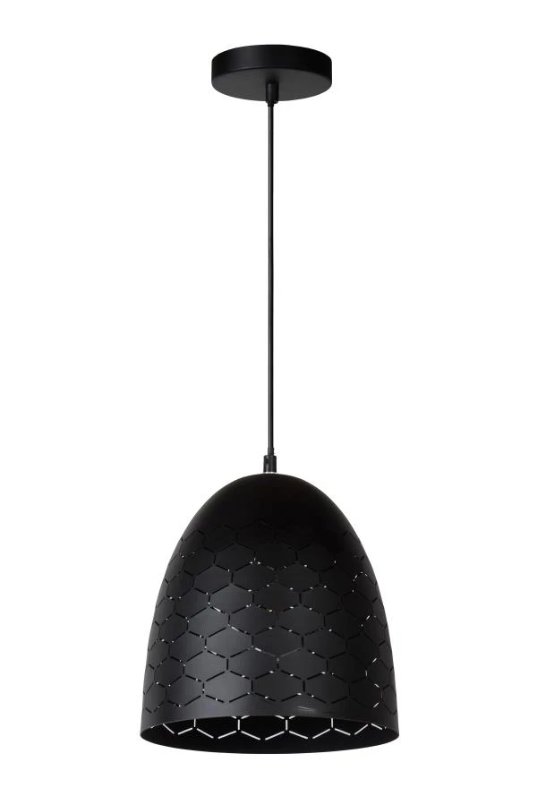 Lucide GALLA - Hanglamp - Ø 25 cm - 1xE27 - Zwart - uit
